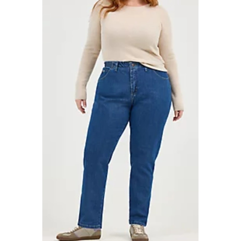 Vintage Lee Side Elastic High‎ Waisted Tapered Leg Jeans Pepper Wash 20W Medium